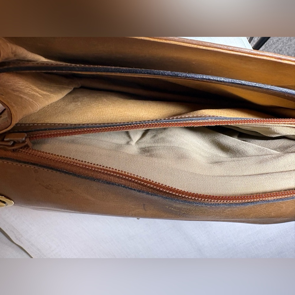 Vintage Gucci Blondie GG Canvas Shoulder Bag Tan Leather w/ Box Authentic - Picture 7 of 13